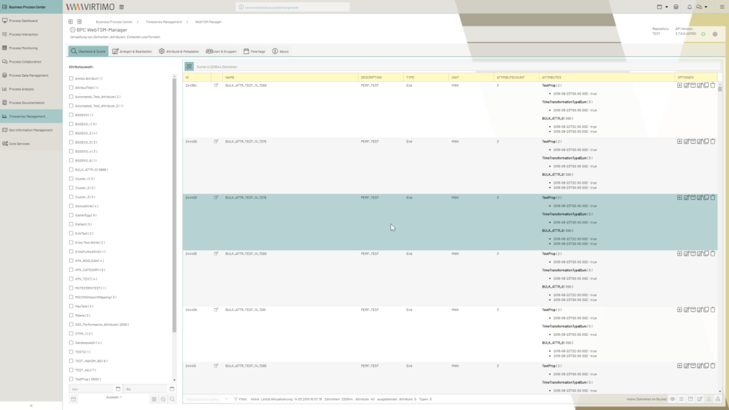 WebTSM Manager: Verwaltung der Metainformationen von Zeitreihen
